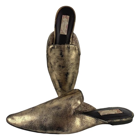 BAND OF GYPSIES Landslides Distressed Bronze Mule Slides - Picture 11 of 12